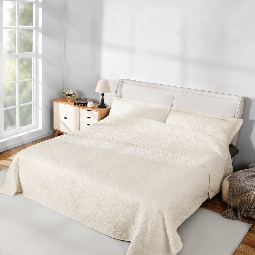 King Quilt Set 3Piece Lightweight Comforter Cotton King Size Quilt