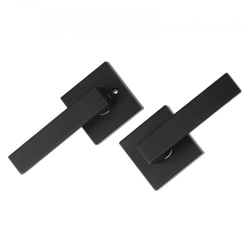 Passage Door Handle 1 Pack Matte Black Door Lever Left or Right Handing