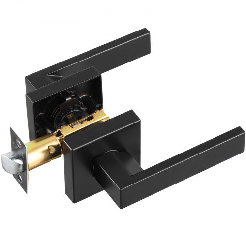 Passage Door Handle 1 Pack Matte Black Door Lever Left or Right Handing
