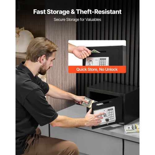 06 Cubic Feet Drop Safe Drop Slot Safe Box with Password and Turn Knob