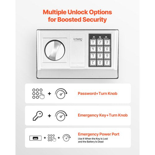 06 Cubic Feet Drop Safe Drop Slot Safe Box with Password and Turn Knob