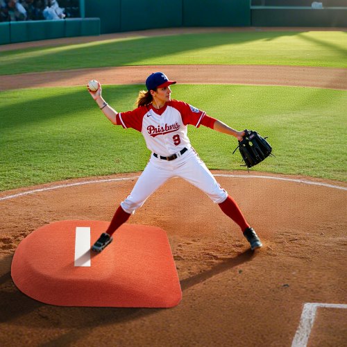 Pitching Mound Portable Baseball Game Mound 42 in Indoor Outdoor Pitching