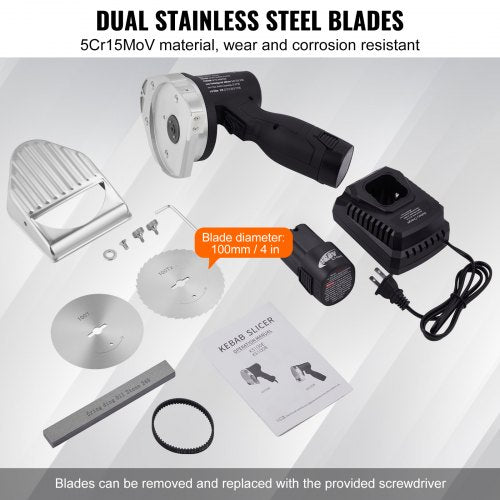 Electric Shawarma Knife 80W Cordless Battery Professional Turkish Knife
