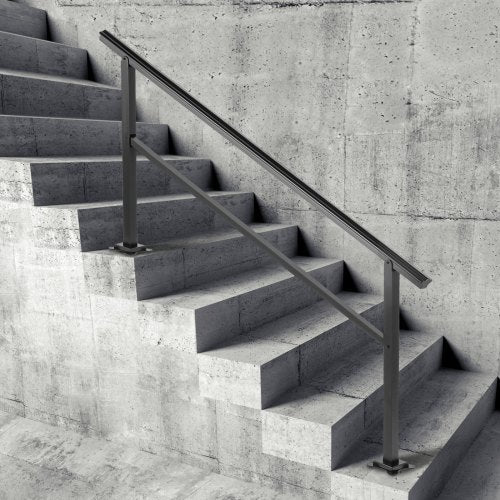 Outdoor Handrail 165LBS Load Handrail Outdoor Stairs Aluminum Stair Handrail