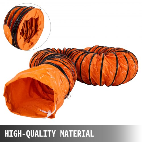 25FT PVC Flexible Duct Hosing for 12 INCH Utility Blower Exhaust Fan 12IN 25FT