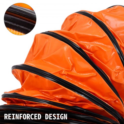 25FT PVC Flexible Duct Hosing for 12 INCH Utility Blower Exhaust Fan 12IN 25FT