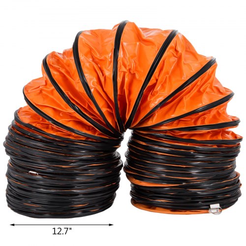 16 FT PVC Flexible Duct Hosing for 12 INCH Exhaust Fan 12IN 16FT