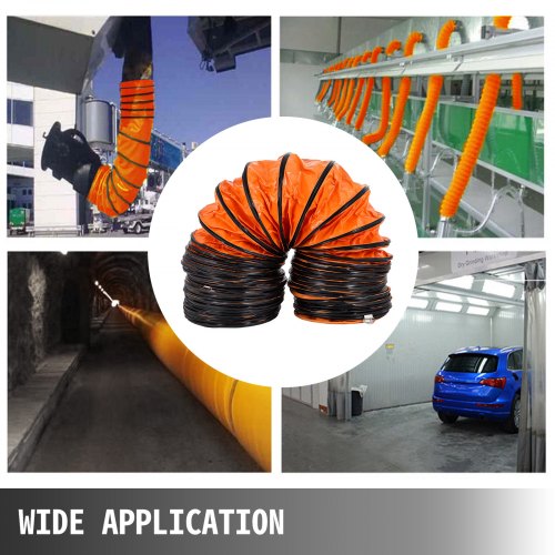 32ft Duct Hosing PVC Flexible Ducting Hose for 12inch Utility Blower