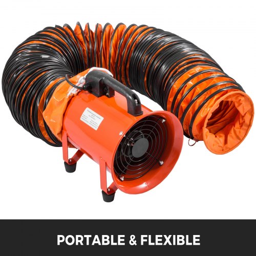 Ducting Hose 25ft PVC Flexible HVAC Duct Hosing for 10 Inch Utility Blower