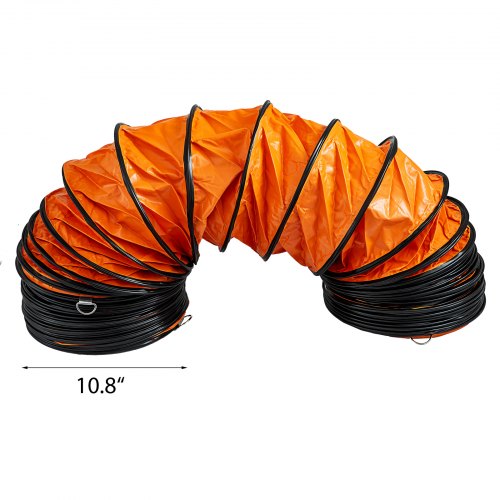 Ducting Hose 25ft PVC Flexible HVAC Duct Hosing for 10 Inch Utility Blower