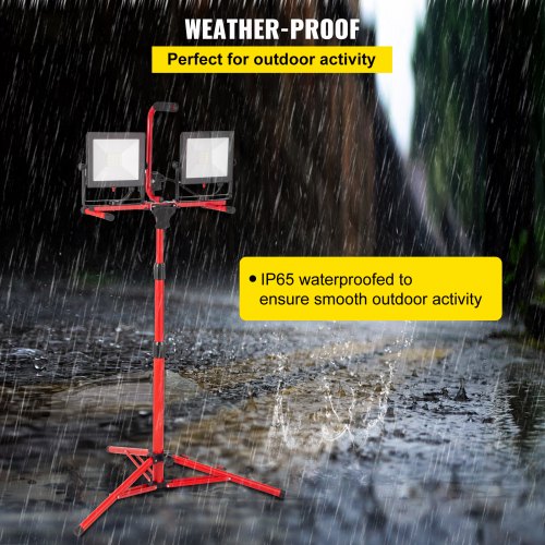 LED Work Light with Stand 10000 Lumen Dualhead LED Work Light with Stand