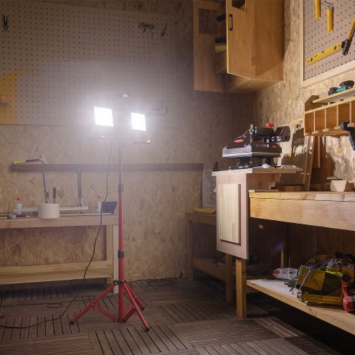 LED Work Light with Stand 20000 Lumen Dualhead LED Work Light with Stand