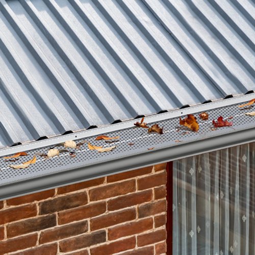 Gutter Guard 5 inch Width Aluminum Leaf Filter DIY Gutter Cover 52 PCS