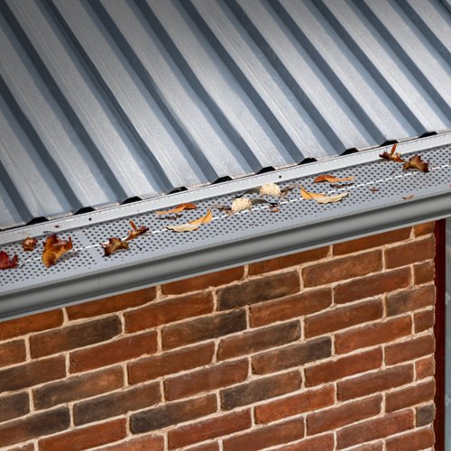 Gutter Guard 6 inch Width Aluminum Leaf Filter DIY Gutter Cover 52 PCS