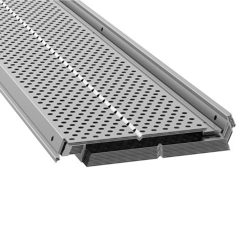 Gutter Guard 5 inch Width Aluminum Leaf Filter DIY Gutter Cover 13 PCS 52