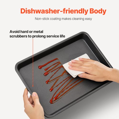 Baking Pans Set 3Piece Nonstick Carbon Steel Cookware Sheets Trays