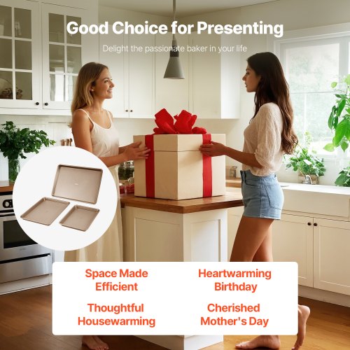 Baking Pans Set 3Piece Nonstick Carbon Steel Cookware Sheets Trays 1