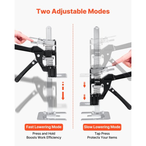 Labor Saving Arm Jack 2 PCS 440 lbs Bearing Capacity Lifting up to 65