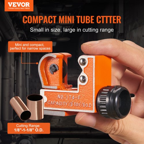 Mini Tubing Cutter 18 – 118 OD Mini Copper Pipe Cutter Heavy Duty