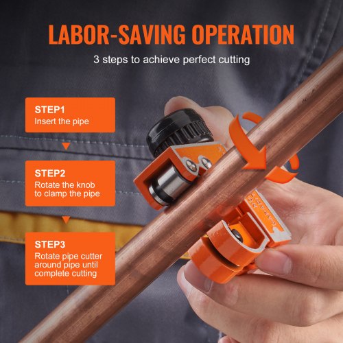 Mini Tubing Cutter 18 – 118 OD Mini Copper Pipe Cutter Heavy Duty