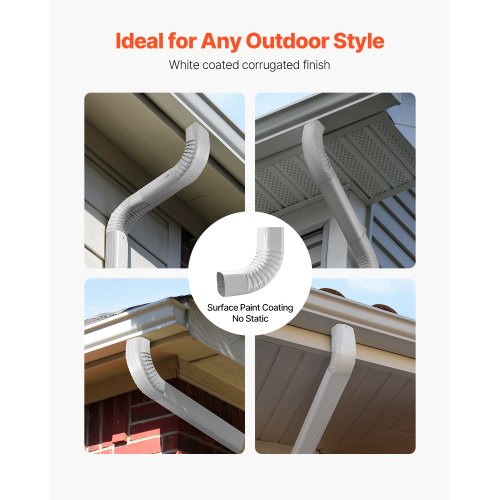 Downspout Gutter Elbow fits 3x4 Inch Style A LShaped Interface Size
