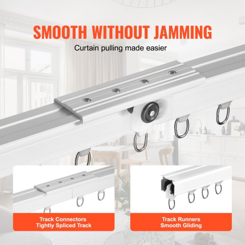 Ceiling Curtain Track Set 177 FT5.4 Meter Sliding Ceiling Track System