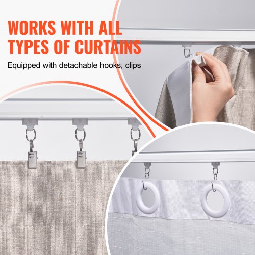 Ceiling Curtain Track Set 177 FT5.4 Meter Sliding Ceiling Track System