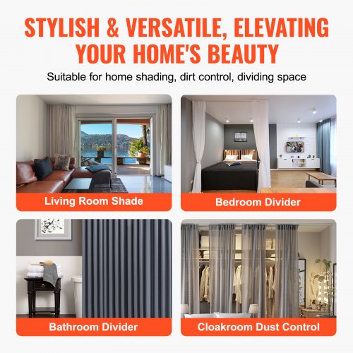 Ceiling Curtain Track Set 99 FT3 Meter Self Adhesive No Drill Ceiling