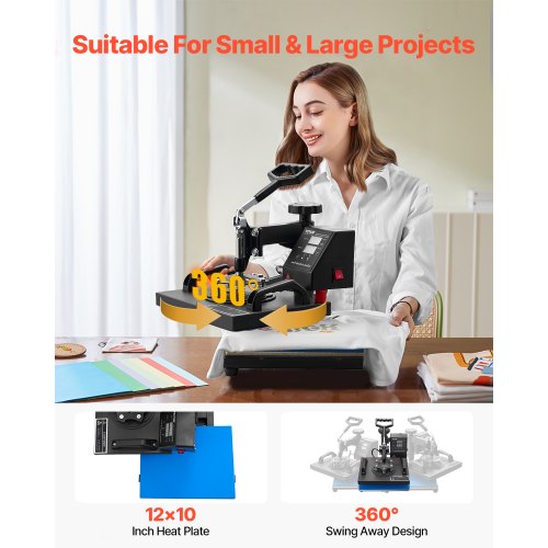 Heat Press 12x10Inch TShirt Press Machine Tshirt Press Heat Press