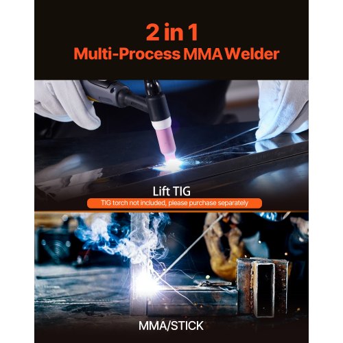 MMA Welder 205A 2in1 MMA Lift TIG Stick Welding Machine 110220V Dual
