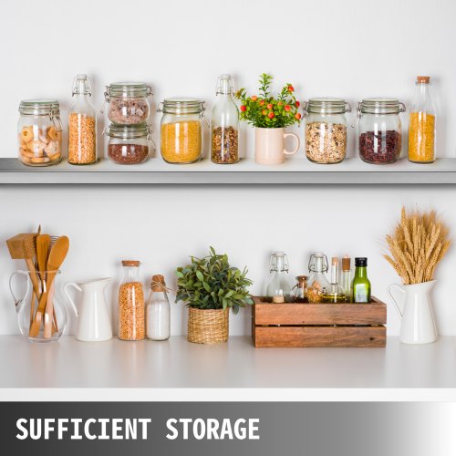 Concession Shelf 708L x 114W Inch with Stainless Steel Frame and Surface