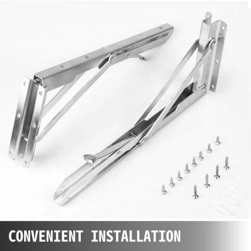 Concession Shelf 708L x 114W Inch with Stainless Steel Frame and Surface