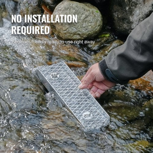 Mini Sluice Box Gold Panning Kit 12inch Aluminum Alloy Gold Mining