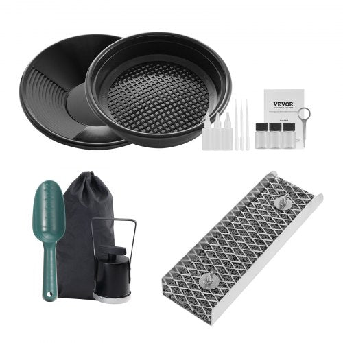 Mini Sluice Box Gold Panning Kit 12inch Aluminum Alloy Gold Mining