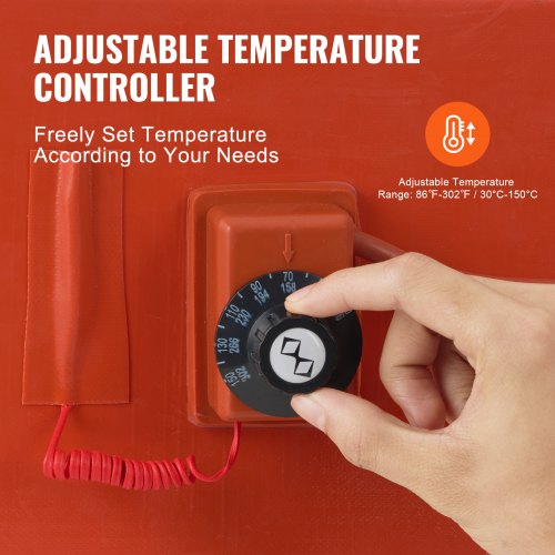 Metal Drum Heater 1200 Watt 10 inch Width Pail Heating Band for 55 Gallon