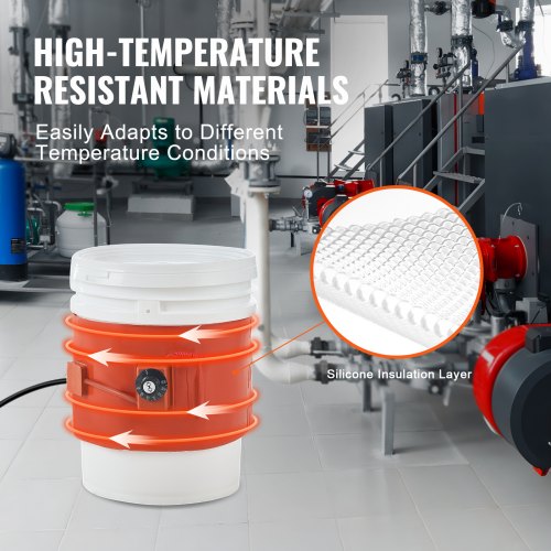 5 Gallon Metal Drum Heater 800 Watt 775 inch Width86302 Adjustable