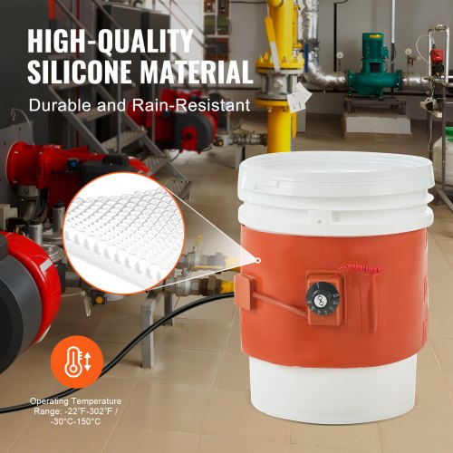 5 Gallon Metal Drum Heater 800 Watt 775 inch Width86302 Adjustable