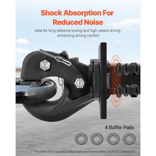 Pintle Hook 30000 lbs Towing Capacity Trailer Hitches Receiver Hook Fits