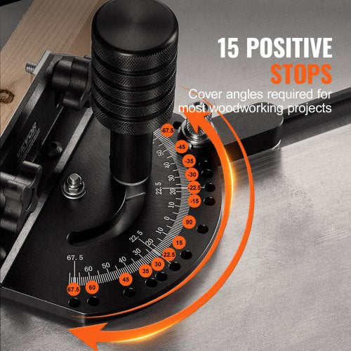 Precision Miter Gauge Standard Slot 34 x 38 Aluminum Alloy Table Saw