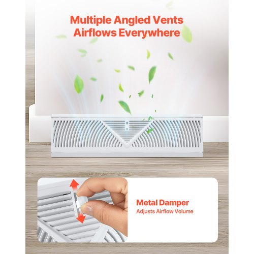 18Inch Floor Registers 10Pack Baseboard Registers HVAC HeavyDuty