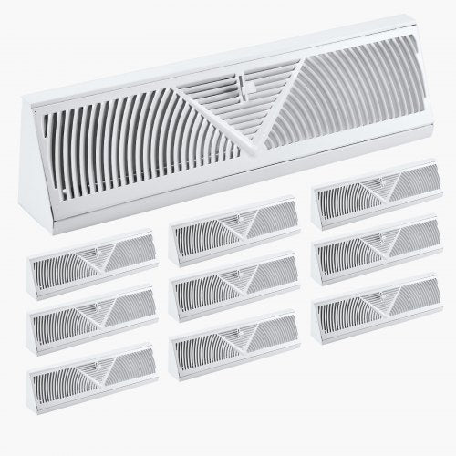 18Inch Floor Registers 10Pack Baseboard Registers HVAC HeavyDuty