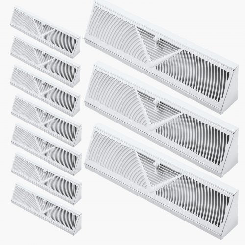 18Inch Floor Registers 10Pack Baseboard Registers HVAC HeavyDuty