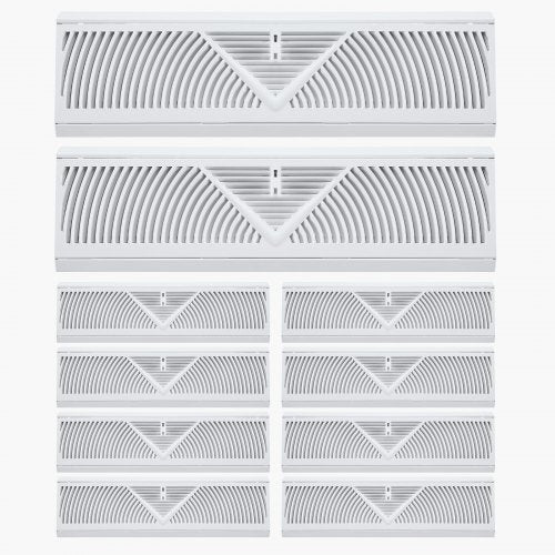 18Inch Floor Registers 10Pack Baseboard Registers HVAC HeavyDuty
