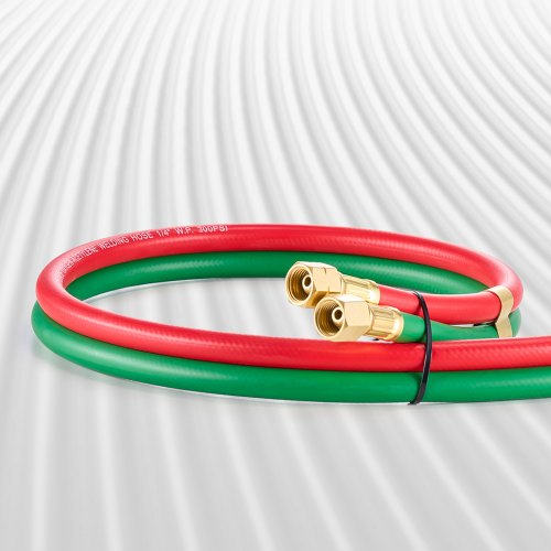 Oxygen Acetylene Hose 14Inch x 25FT Oxy Acetylene Hose with 91618 B