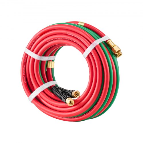 Oxygen Acetylene Hose 14Inch x 25FT Oxy Acetylene Hose with 91618 B