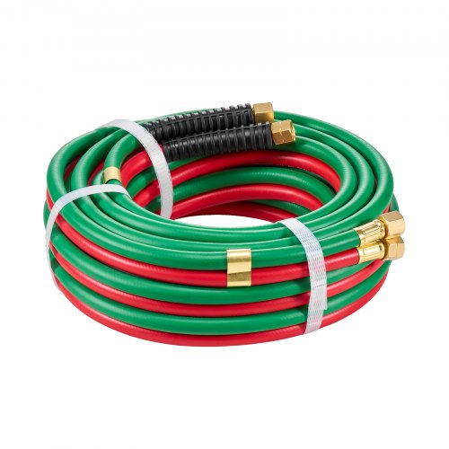 Oxygen Acetylene Hose 14Inch x 25FT Oxy Acetylene Hose with 91618 B