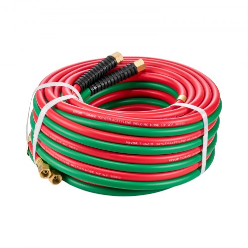 Oxygen Acetylene Hose 14Inch x 50FT Oxy Acetylene Hose with 91618 B