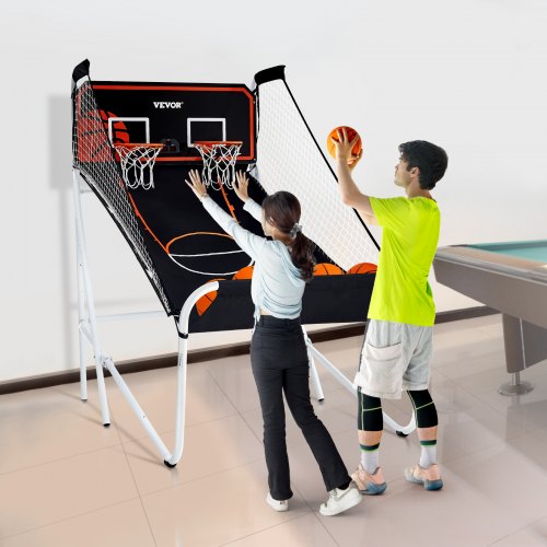 Foldable Basketball Arcade Game 2 Player Indoor Basketball Game Home Dual