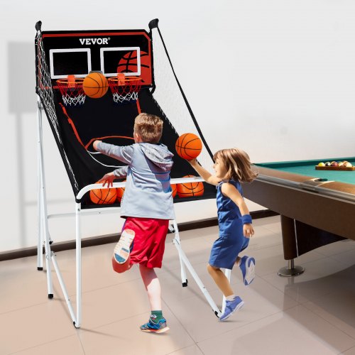 Foldable Basketball Arcade Game 2 Player Indoor Basketball Game Home Dual