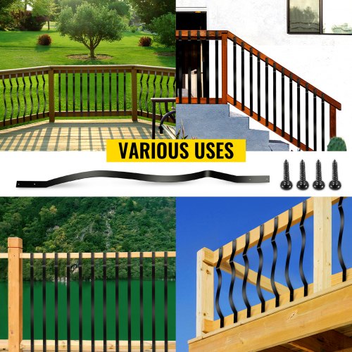 Deck Balusters 51 Pack Metal Deck Spindles 3225x1 Staircase Baluster